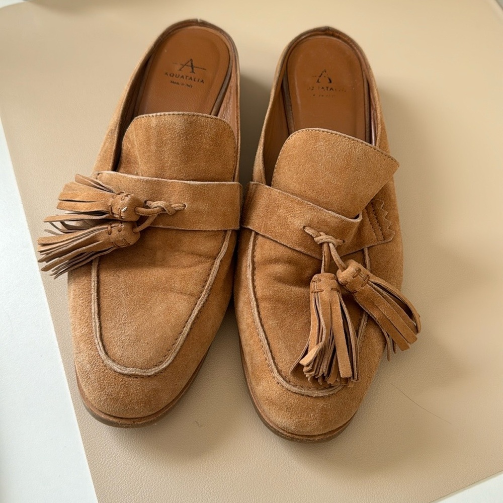 Aquatalia Suede Loafers